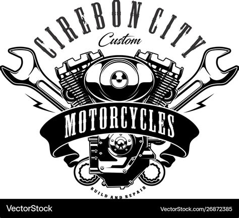 Motorcycle Logo Royalty Free Vector Image Vectorstock