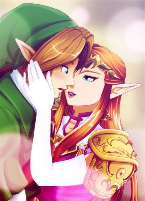 Link And Zelda By Crazyfreakdeviantart Legend Of Zelda Link Zelda