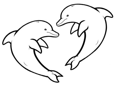 Dibujo para colorear de delfines (scheduled via http://www.tailwindapp