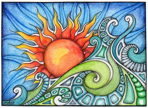 Saltyairbytapwatertaffy Sun Painting Celestial Art Sun Art