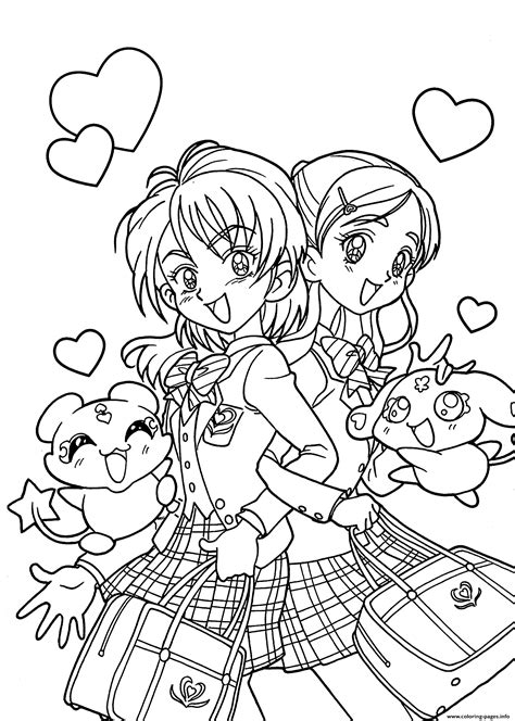 Anime Coloring Pages For Kids Free Printable Templates