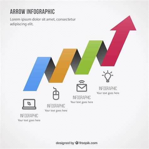 Colorful Arrow Infographic Template Vector Free Download