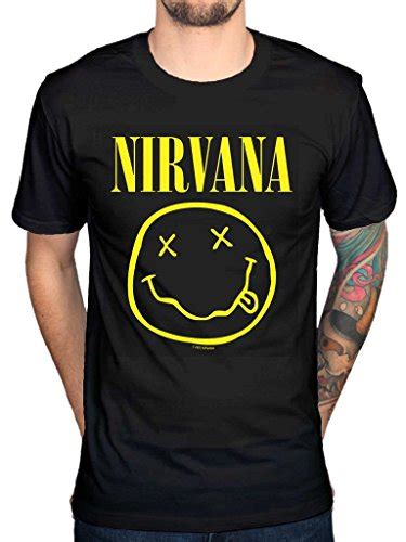 Buy Mens Official Nirvana Smiley T Shirt Rock Band Alternative Kurt