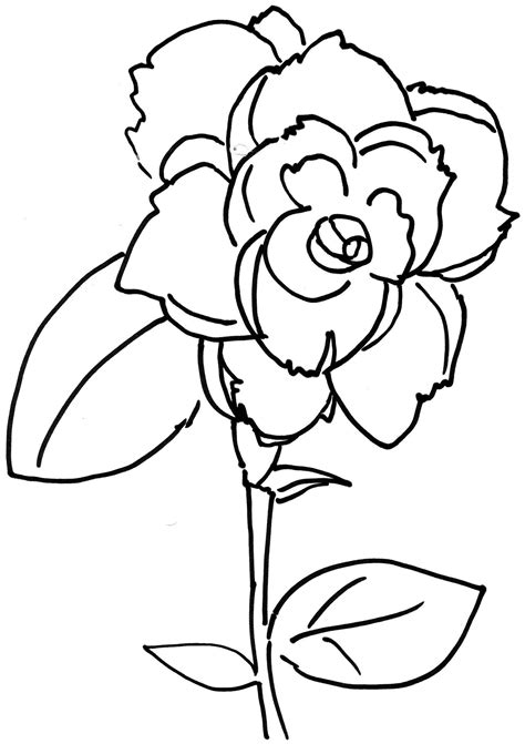 Rose Bud Coloring Pages At Getdrawings Free Download