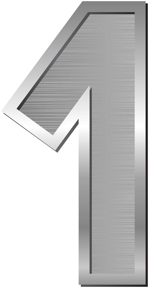 Number One Silver Png Clip Art Image Gallery Yopriceville High