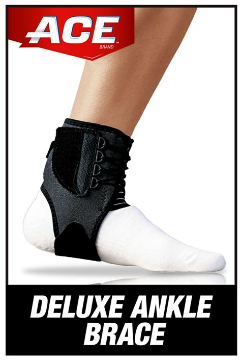 Ace Brand Deluxe Ankle Brace Adjustable Quick Lace Strapping System