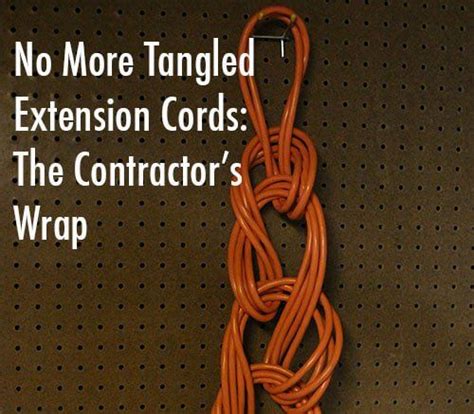 How To Wrap Your Extension Cord Like A Contractor And