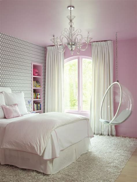 Restoration hardware crystal banister table lamp paired with hickory chair furniture co. Pink and Gray Kids Bedroom - Contemporary - Girl's Room | Girl room, Girl bedroom designs, Girls ...