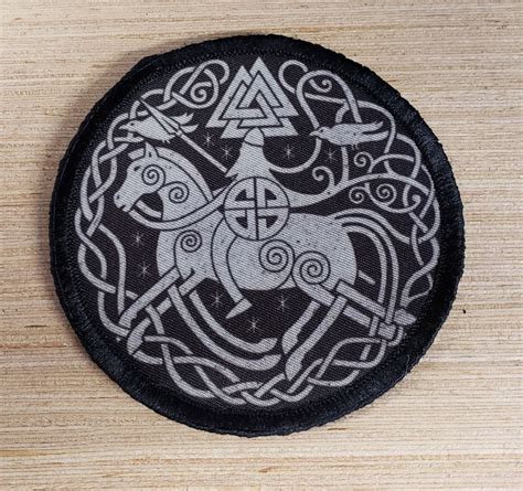 Round Viking Morale Patch Velcro Patches Cool
