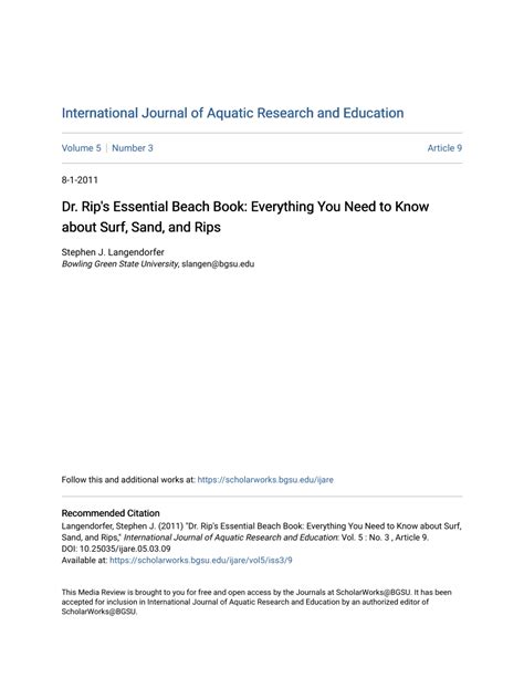 Pdf Dr Rips Essential Beach Book Everything You Need To Know About