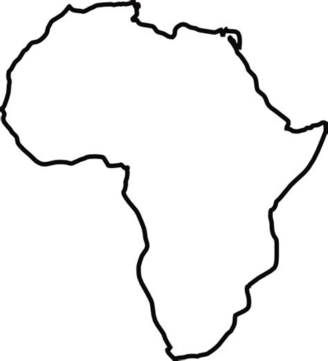 África Mapa Blanco PNG Fondo de Clipart PNG Play