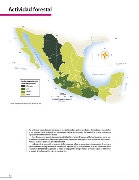 Atlas De México Cuarto Grado 2017 2018 Página 52 De 130 Libros De Texto Online
