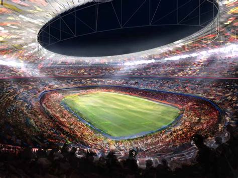 Fc barcelona reveals video of new camp nou stadium. Camp Nou Stadium - Barcelona - e-architect