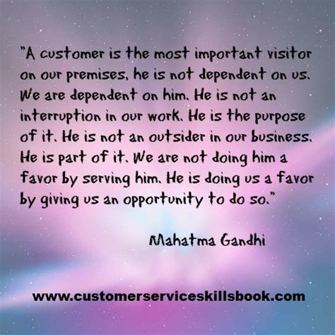 Gandhi Customer Service Quotes Sayings Quotesgram
