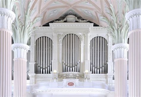 Organ Der Sankt Nikolauskirche In Leipzig Stockbild Bild Von Rohre