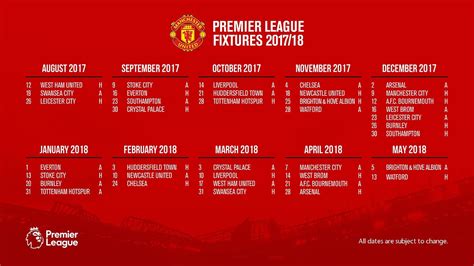 Manchester United Fixture List Reaction By Dan Cabral Its Fergie
