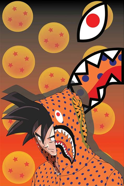 Bape Goku Supreme Dragon Ball Wallpaper Iphone Dragon Ball Artwork