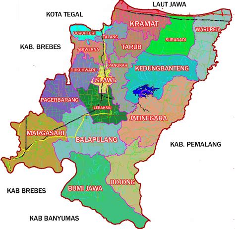 Nama Kecamatan Di Tegal Info Area
