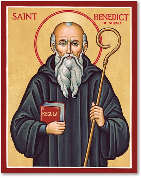 Men Saint Icons St Benedict Icon Monastery Icons