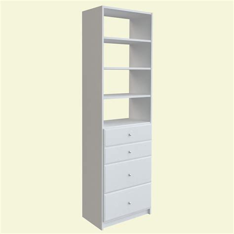 Check spelling or type a new query. SimplyNeu 84 in. H x 24 in. W White Drawer and Shelving ...