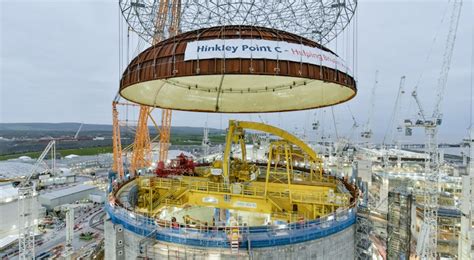 Hinkley Point C Worlds Largest Crane Used To Lift Reactor Dome Into