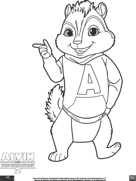 Alwin i wiewiórki 2 - Kolorowanki, Czas Dzieci