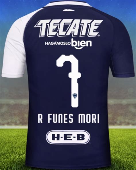 Al minuto 65′, apareció rogelio funes mori para empatar el monterrey vs. Jersey Monterrey 2019 Rayados Tercero Rogelio Funes Mori ...