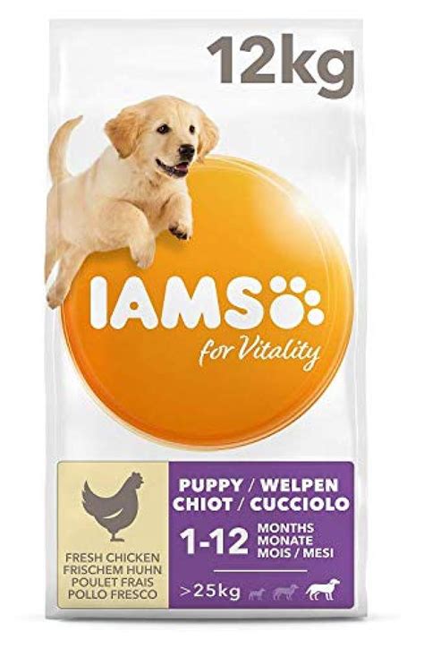 Iams puppy raises your pup's training potential with essential dha for strong brain development, making his year of firsts a happy one. Iams Puppy Food Large Breed with Fresh Chicken 12kg ...