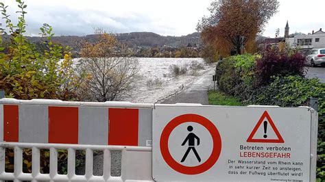 Hochwassergefahr Rheinpegel Steigt Wegen Dauerregen Stark S Dkurier