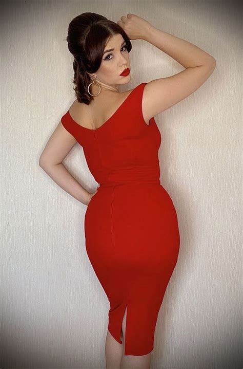 Red Bettie Wiggle Dress