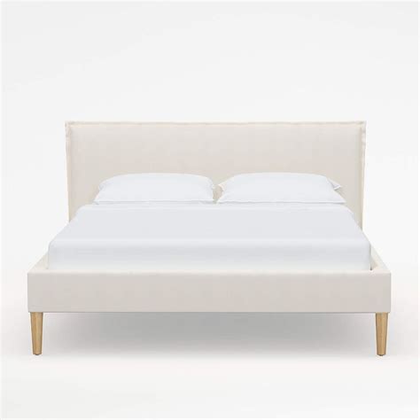 Lane Linen Pumice Low Profile Bed Crate And Barrel Headboards For