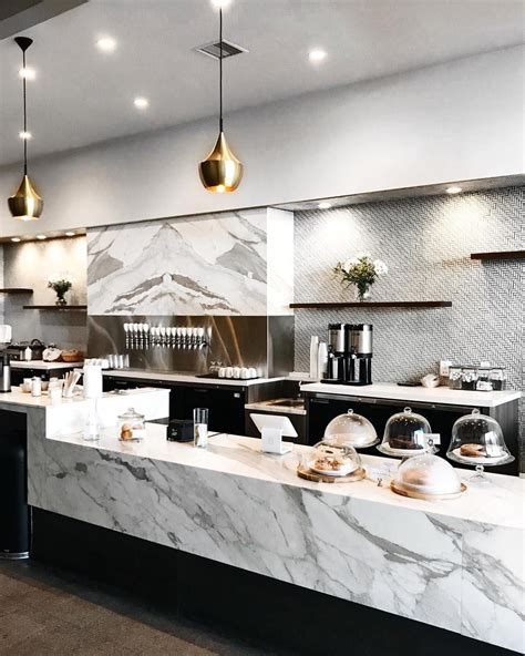 I Love This Marble Bar For The Rendering Bakery Interior Coffee Shop