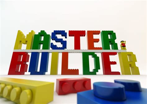 Master Builder Epic Lego Brick Art Lego By Lockhartandjones