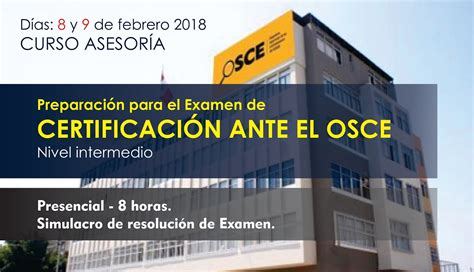 Preparación Para El Examen De Certificación Ante Osce Instituto CapperÚ