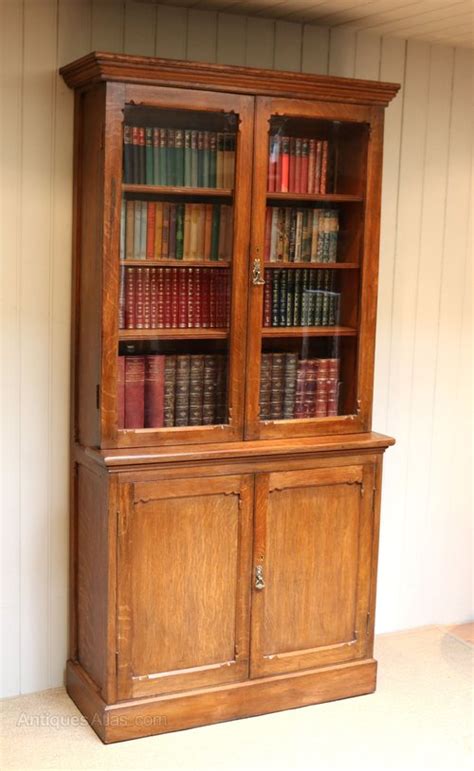 Solid Oak Library Bookcase Antiques Atlas