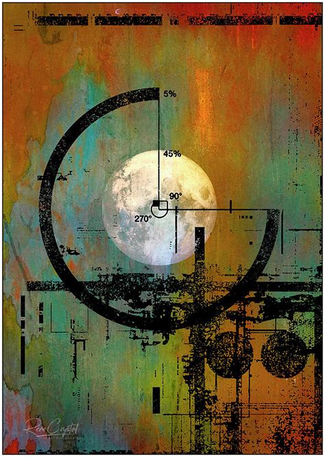 Abstract Moon Painting