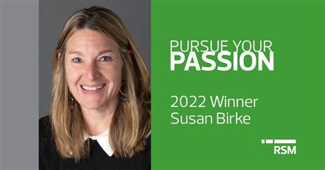 Rsm Us Llp On Linkedin Susan Birke Pursue Your Passion 10 Comments