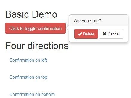 Bootstrap 4 Confirm Popup Plugin Bootconfirmjs Free Jquery Plugins Images