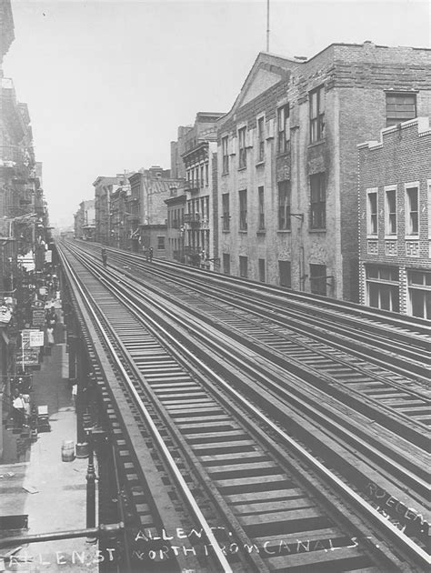 The Allen Street El Train These Elevated Trains Offered People The