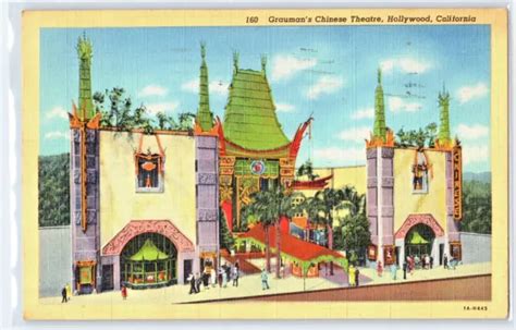 Graumans Chinese Theatre Hollywood California 1946 Vintage
