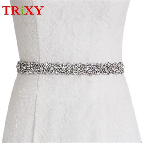 Trixy 28b Womens Rhinestones Wedding Belts Crystal Rhinestone Bridal