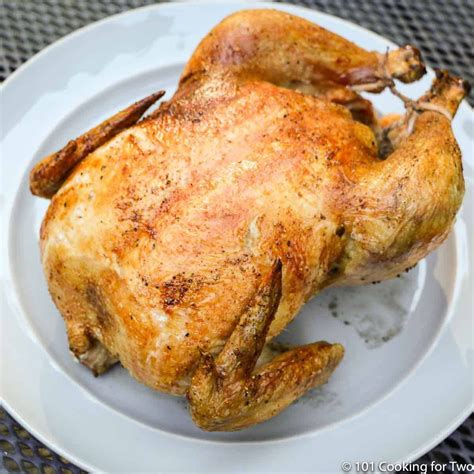 Grilled Whole Chicken On A Gas Grill From 101 Cooking For Two In 2020 Stuffed Whole Chicken