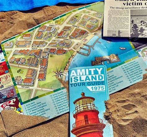 Amity Island Brochure Map 2019 Part Of The Jaws Amity Island