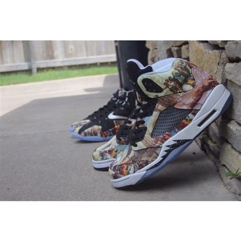 #air jordan #air jordan 5 retro #air jordan 5 retro og #sneakers. Air Jordan Retro 5 'Renaissance' Customs by AMAC Customs ...