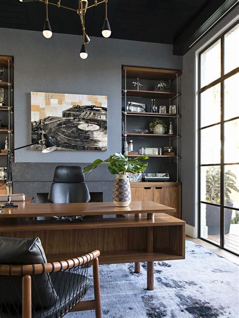 35 Masculine Home Office Ideas And Inspirations Modern Office Decor