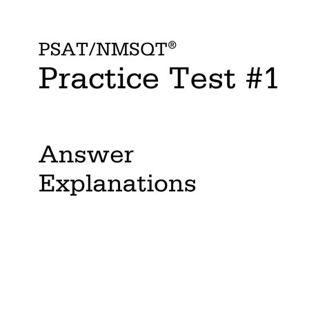 2015 Psat Official Practice Test 1 Answer Explanationspdf Docdroid