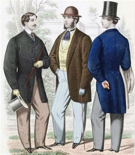 1850 1870 Full Line Of Mens Early Victorian Style Clothing Everything A Gentleman Ne