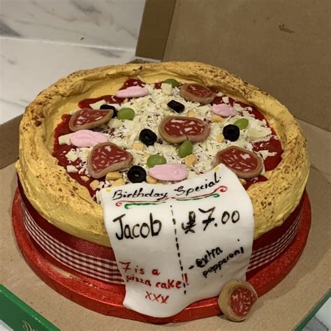 Jacobs Pizza Birthday Cake The Great British Bake Off The Great