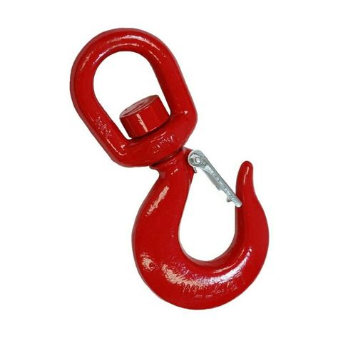Alloy Swivel Hoist Hook Crane Hook Safety Latch 1 12 Ton Ebay
