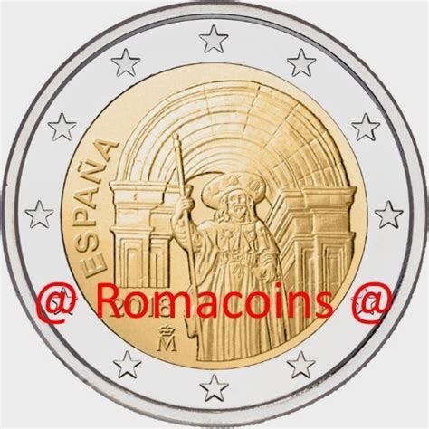 2 Euro Commemorative Coin Spain 2018 Santiago De Compostela Roma